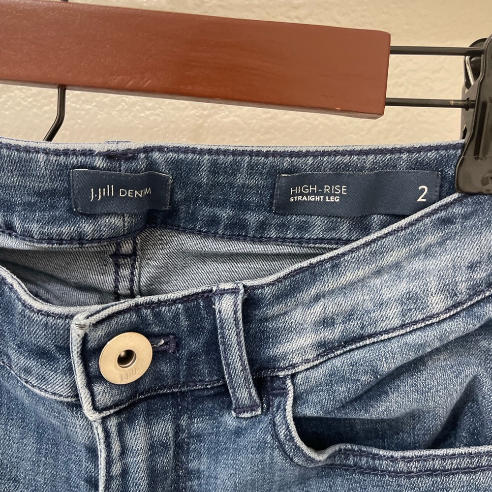J. Jill High Rise Straight Leg Size 2 - Picture 3 of 3